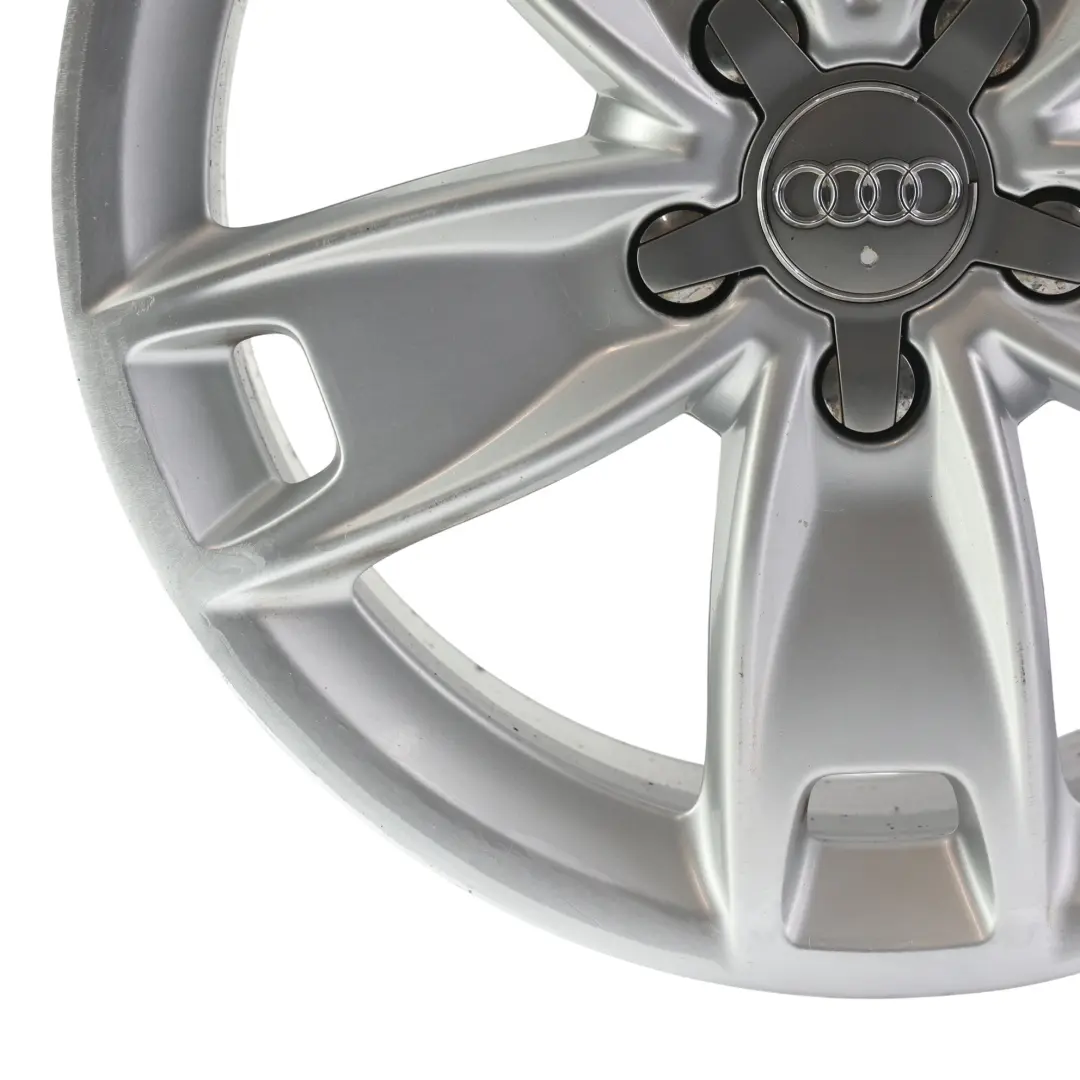 Audi A3 8P Silver Wheel Alloy Rim 17" 7,5J ET:56 Star Spoke - SKU 8P0601025BL-4 - Part number 8P0601025BL