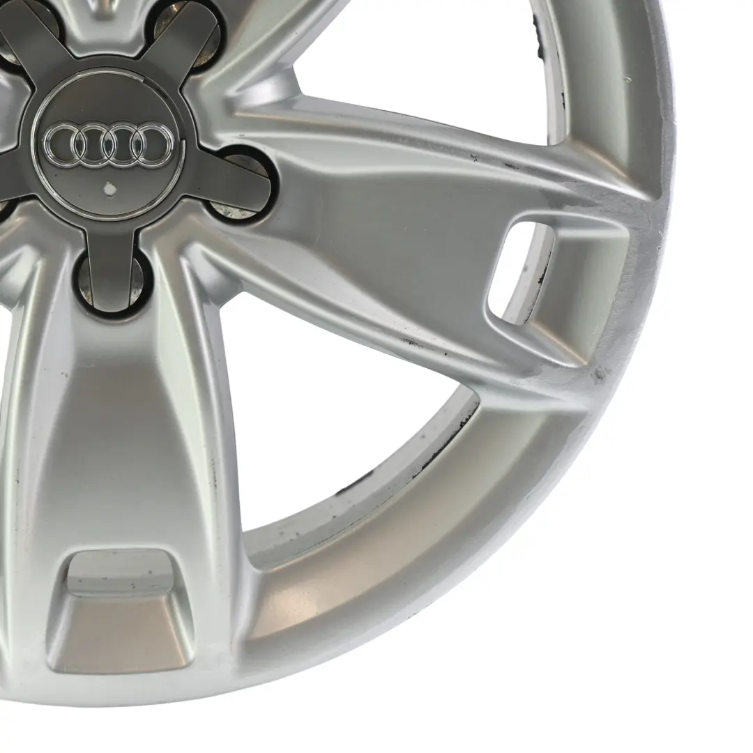 Audi A3 8P Silver Wheel Alloy Rim 17" 7,5J ET:56 Star Spoke - SKU 8P0601025BL-4 - Part number 8P0601025BL