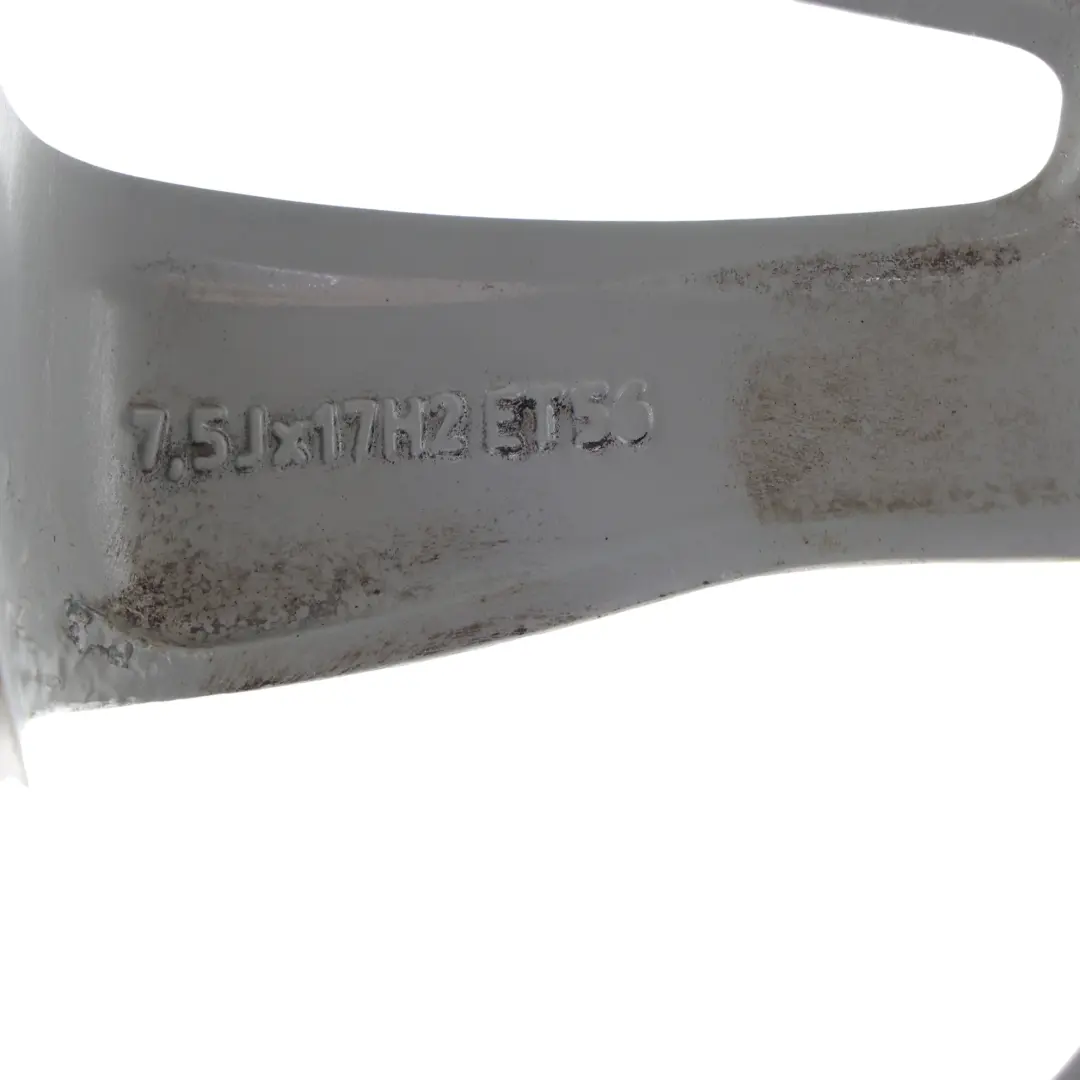 Alloy Rim 17" 7,5J ET:56 Star Double Spoke to Audi A3 8P Silver Wheel with Part number 8P0601025CC Audi A3 8P Silver Wheel Alloy Rim 17" 7,5J ET:56 Star Double Spoke - SKU 8P0601025CC-1 - Part number 8P0601025CC