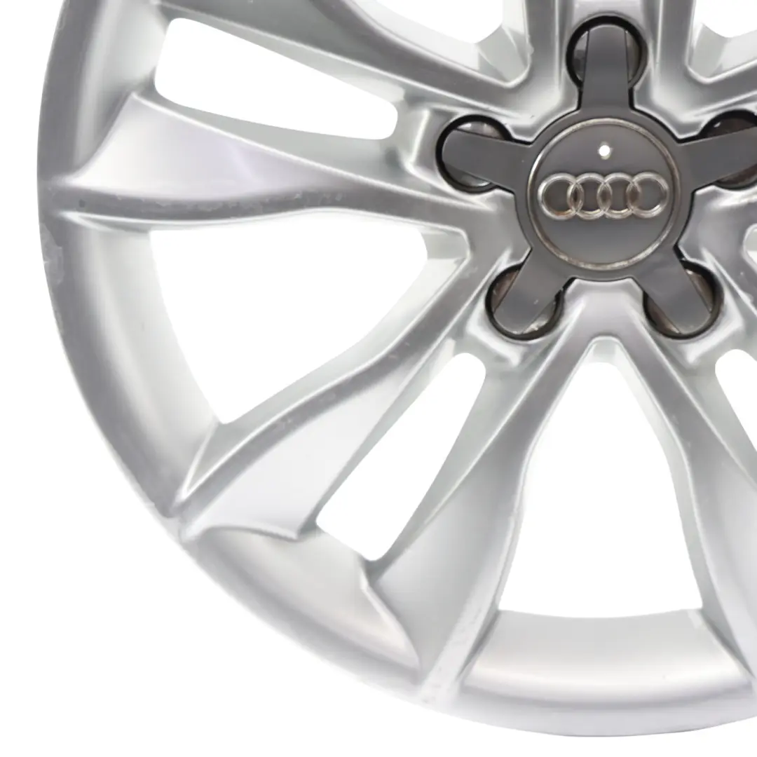 Audi A3 8P Silberne Alufelge 17" 7,5J ET:56 Stern Doppelspeiche - SKU 8P0601025CC-1 - Teilenummer 8P0601025CC