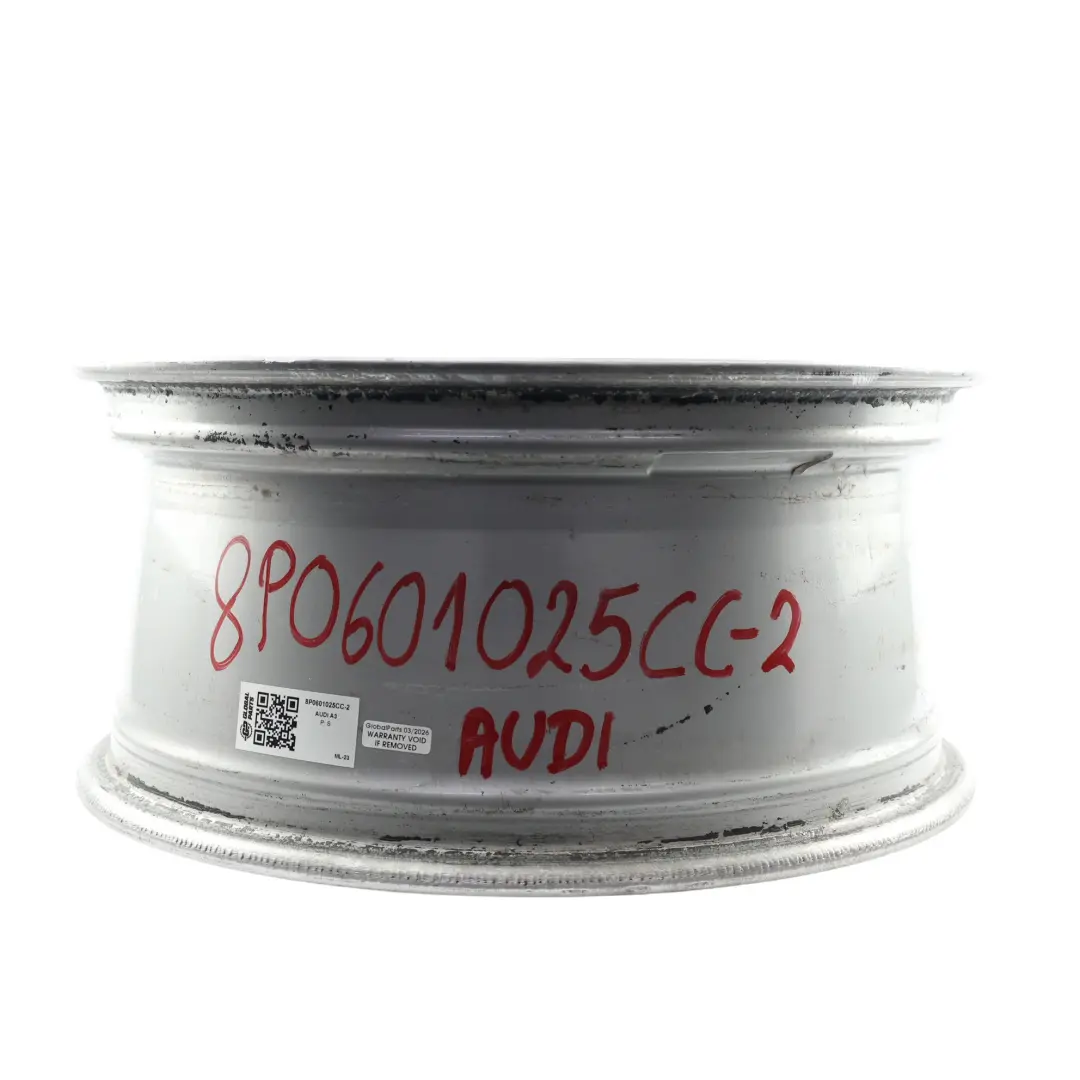 Audi A3 8P Llanta aleación plateada 17" 7,5J ET:56 Star Double Spoke - SKU 8P0601025CC-2 - Número de pieza 8P0601025CC