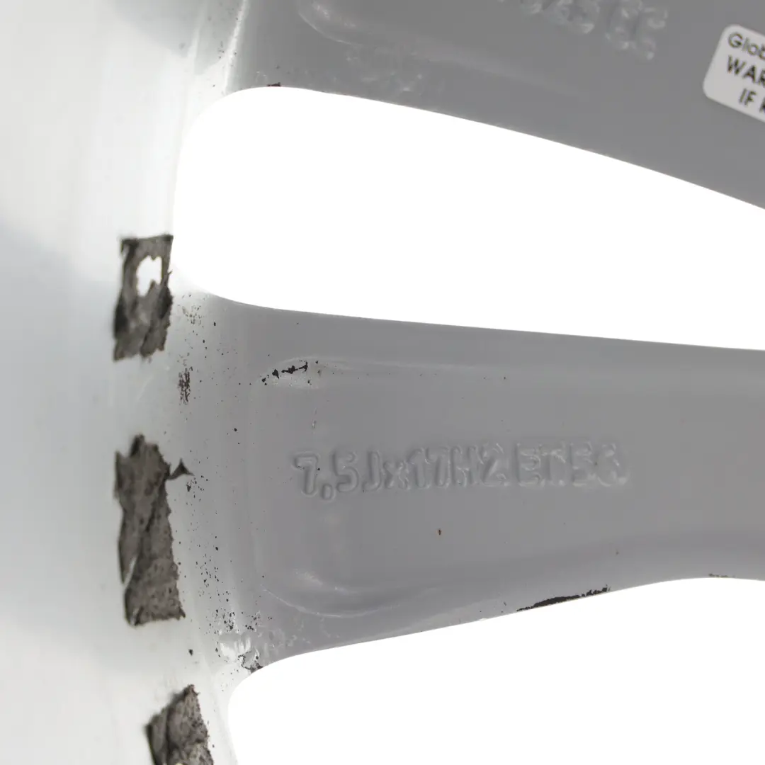 Audi A3 8P Argento Cerchio lega 17" 7,5J ET:56 Stella a doppie razze - SKU 8P0601025CC-2 - Numero di parte 8P0601025CC