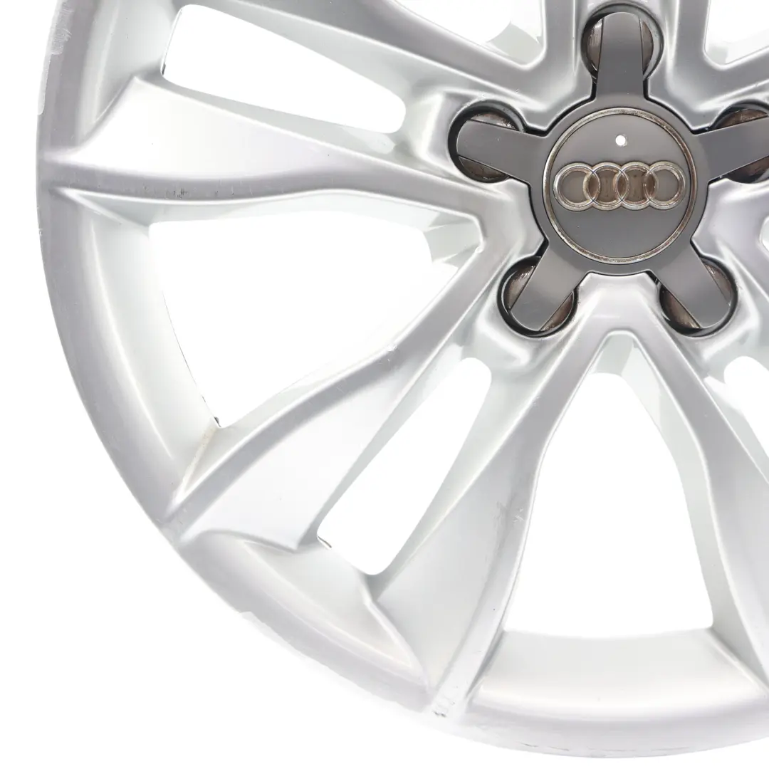Audi A3 8P Silberne Alufelge 17" 7,5J ET:56 Stern Doppelspeiche - SKU 8P0601025CC-2 - Teilenummer 8P0601025CC