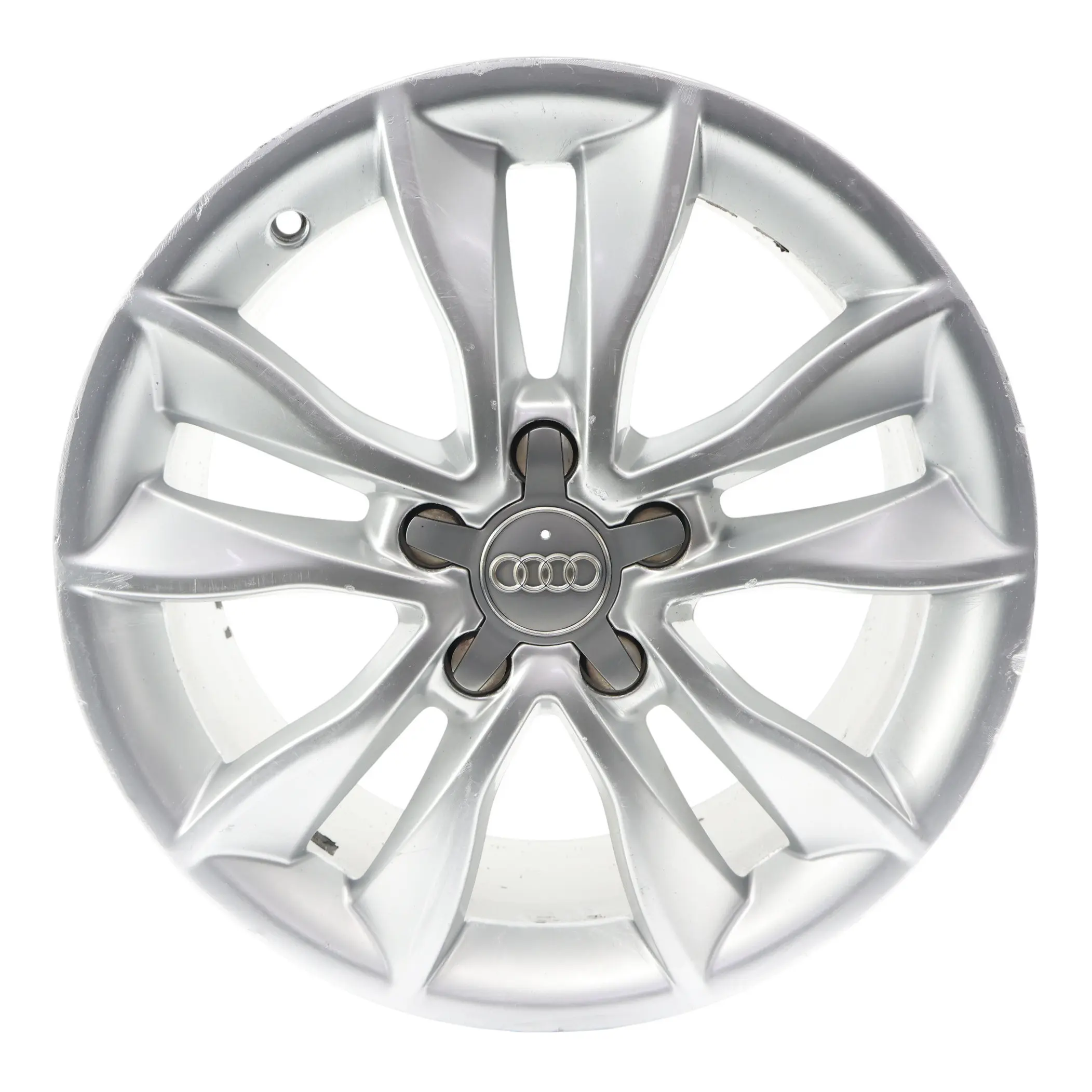Audi A3 8P Silver Wheel Alloy Rim 17" 7,5J ET:56 Star Double Spoke 8P0601025CC