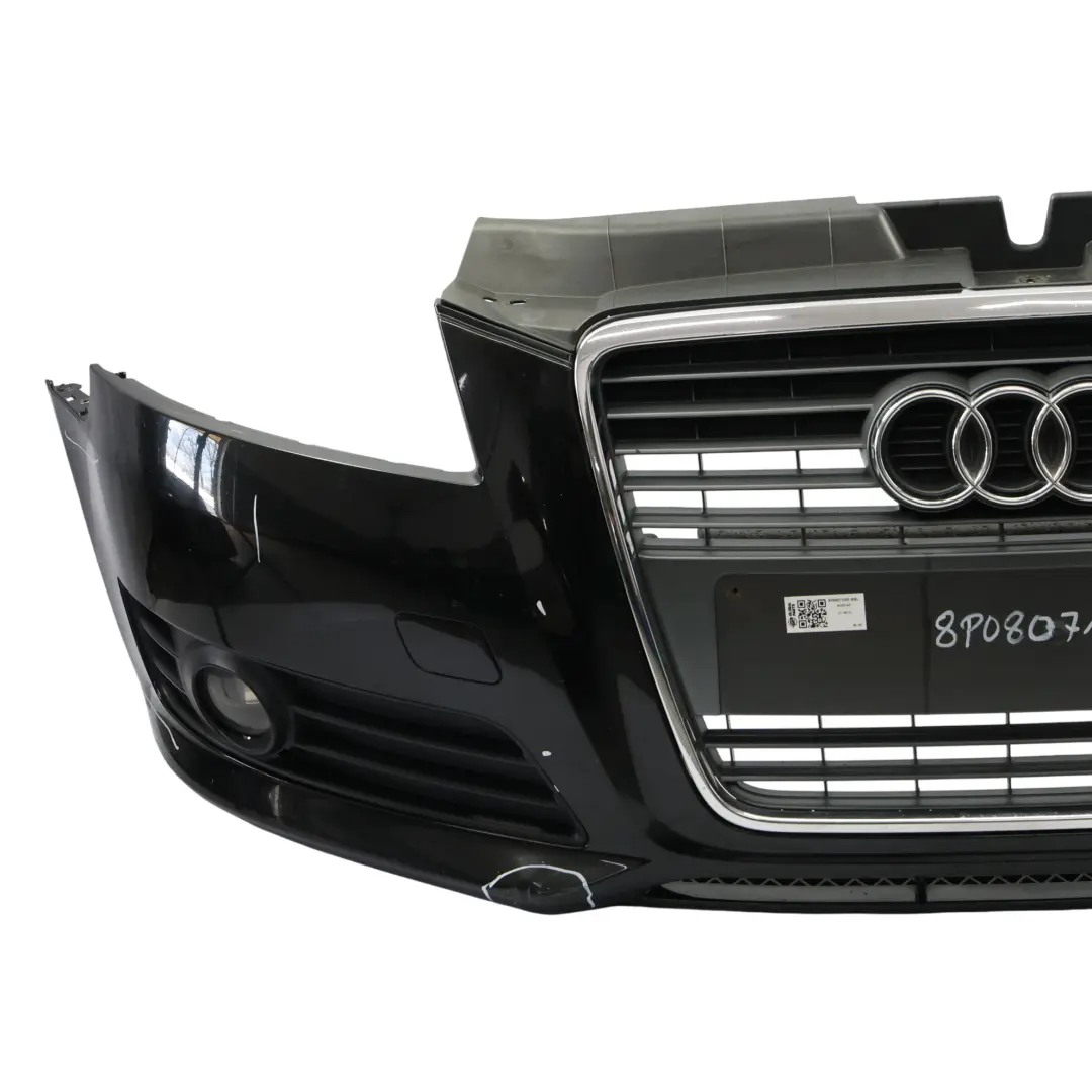 Audi A3 8P Zderzak Przedni Brilliant Black Czarny Metalik - Y9B - SKU 8P0807105F-BBL - Numer Części 8P0807105F
