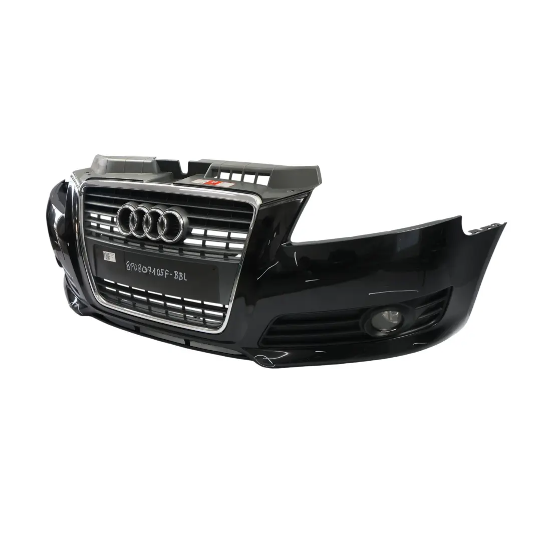 Zderzak Przedni Brilliant Black Czarny Metalik - Y9B do Audi A3 8P o numerze 8P0807105F Audi A3 8P Zderzak Przedni Brilliant Black Czarny Metalik - Y9B - SKU 8P0807105F-BBL - Numer Części 8P0807105F
