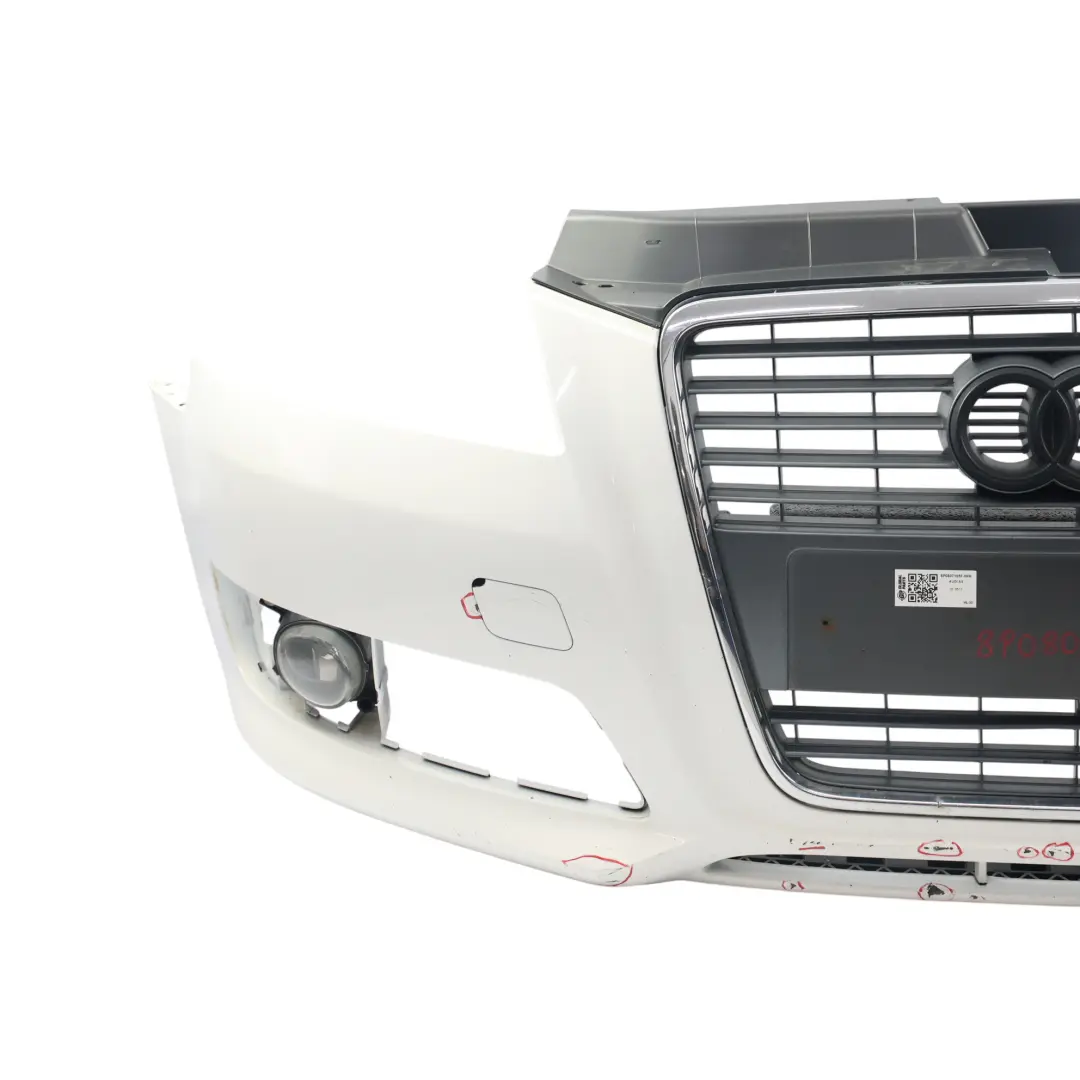 Front Bumper Trim Panel Cover Ibis White - Y9C to Audi A3 8P with Part number 8P0807105F Audi A3 8P Front Bumper Trim Panel Cover Ibis White - Y9C - SKU 8P0807105F-IWH - Part number 8P0807105F