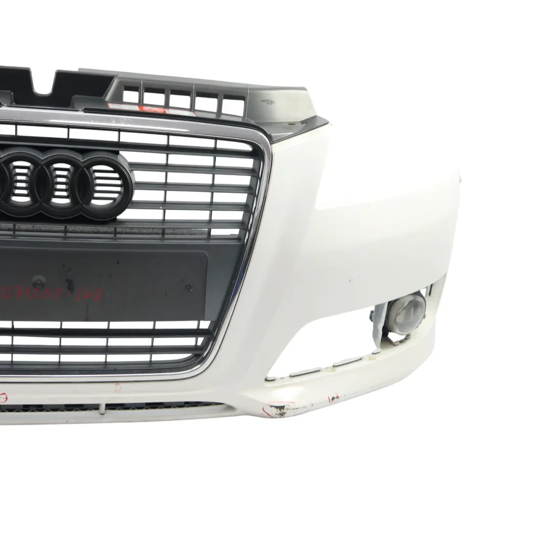 Front Bumper Trim Panel Cover Ibis White - Y9C to Audi A3 8P with Part number 8P0807105F Audi A3 8P Front Bumper Trim Panel Cover Ibis White - Y9C - SKU 8P0807105F-IWH - Part number 8P0807105F