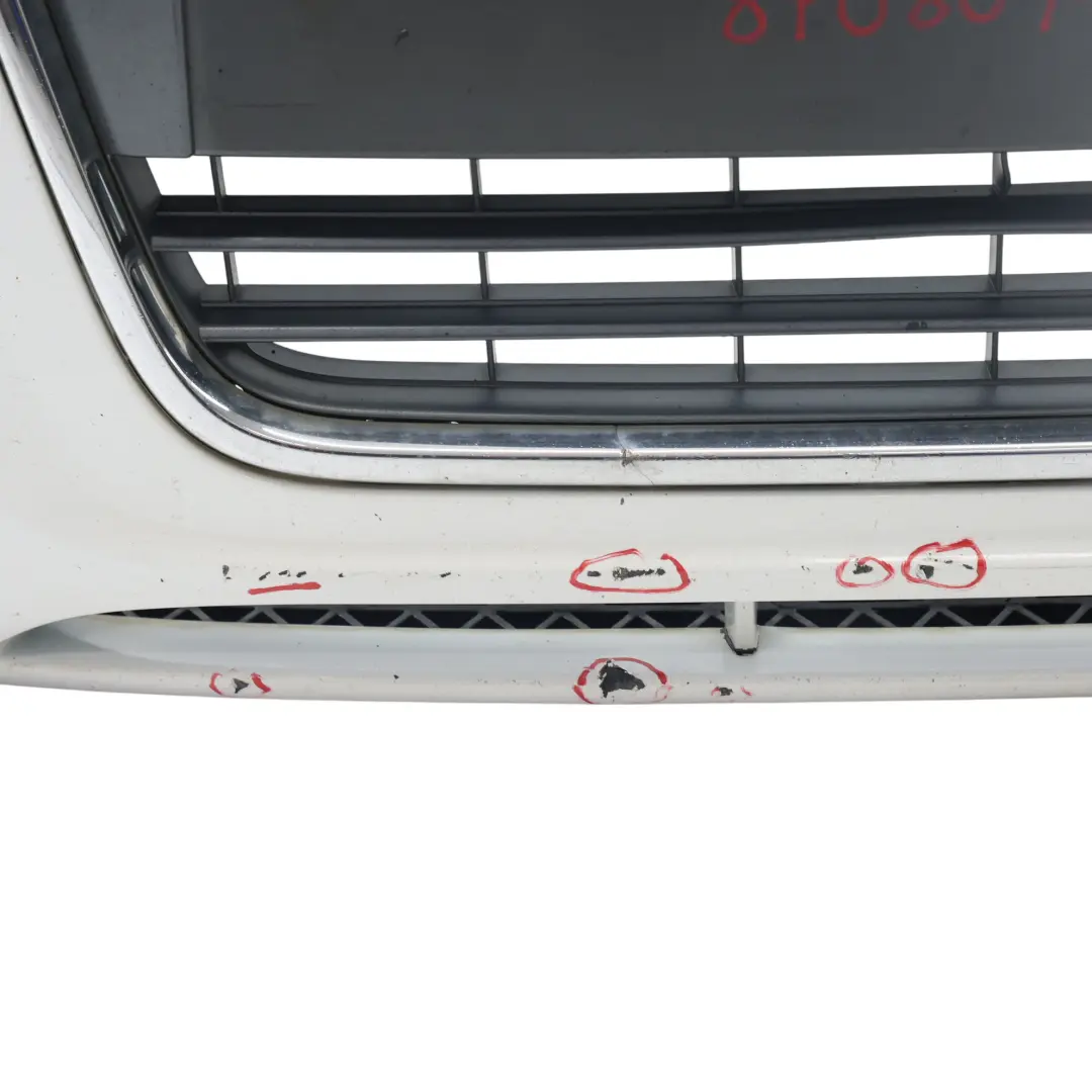 Audi A3 8P Front Bumper Trim Panel Cover Ibis White - Y9C - SKU 8P0807105F-IWH - Part number 8P0807105F