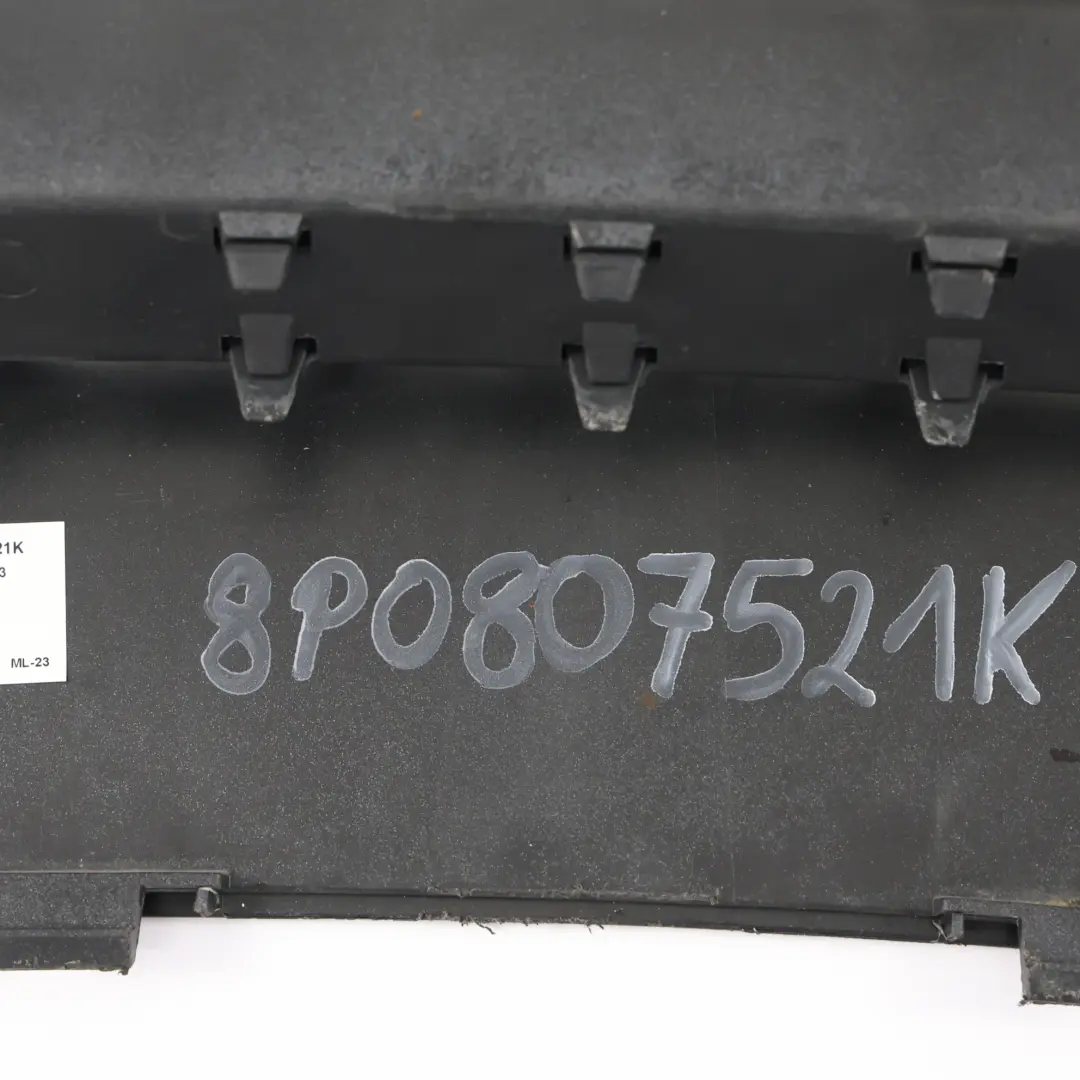 Audi A3 8P Rear Bumper Spoiler S-Line Trim Panel Cover Diffuser Rear 8P0807521H - SKU 8P0807521K - Part number 8P0807521K