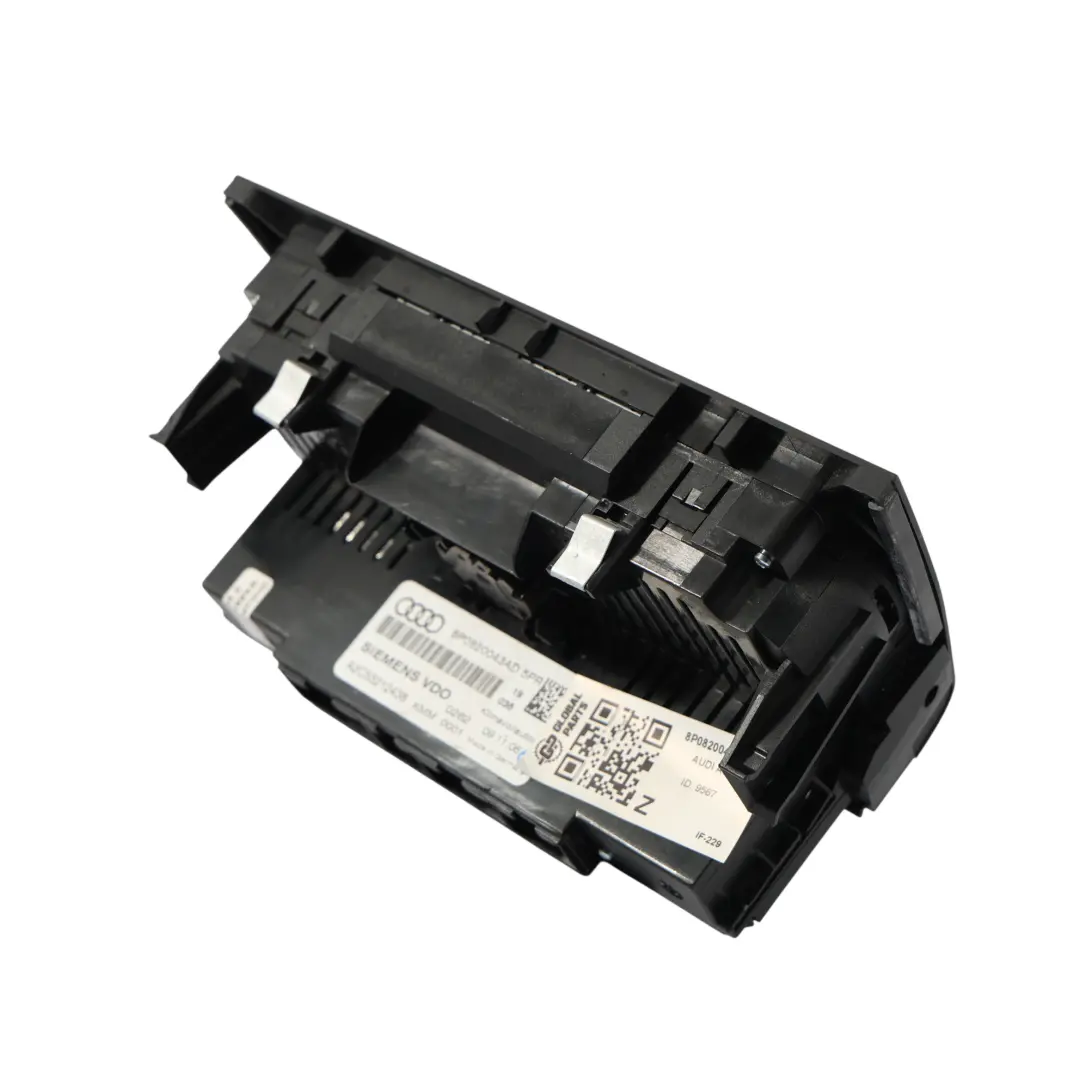 Módulo Control Climatizador Calefacción Panel para Audi A3 8P con número de pieza 8P0820043AD Audi A3 8P Módulo Control Climatizador Calefacción Panel - SKU 8P0820043AD - Número de pieza 8P0820043AD