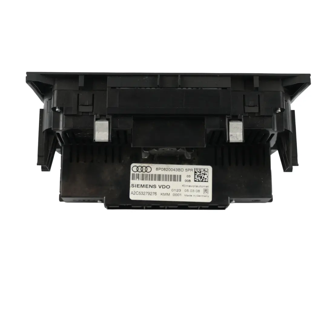 Audi A3 8P Cabrio Dashboard Air Vent A/C Climate Control Panel - SKU 8P0820043BD-1 - Part number 8P0820043BD