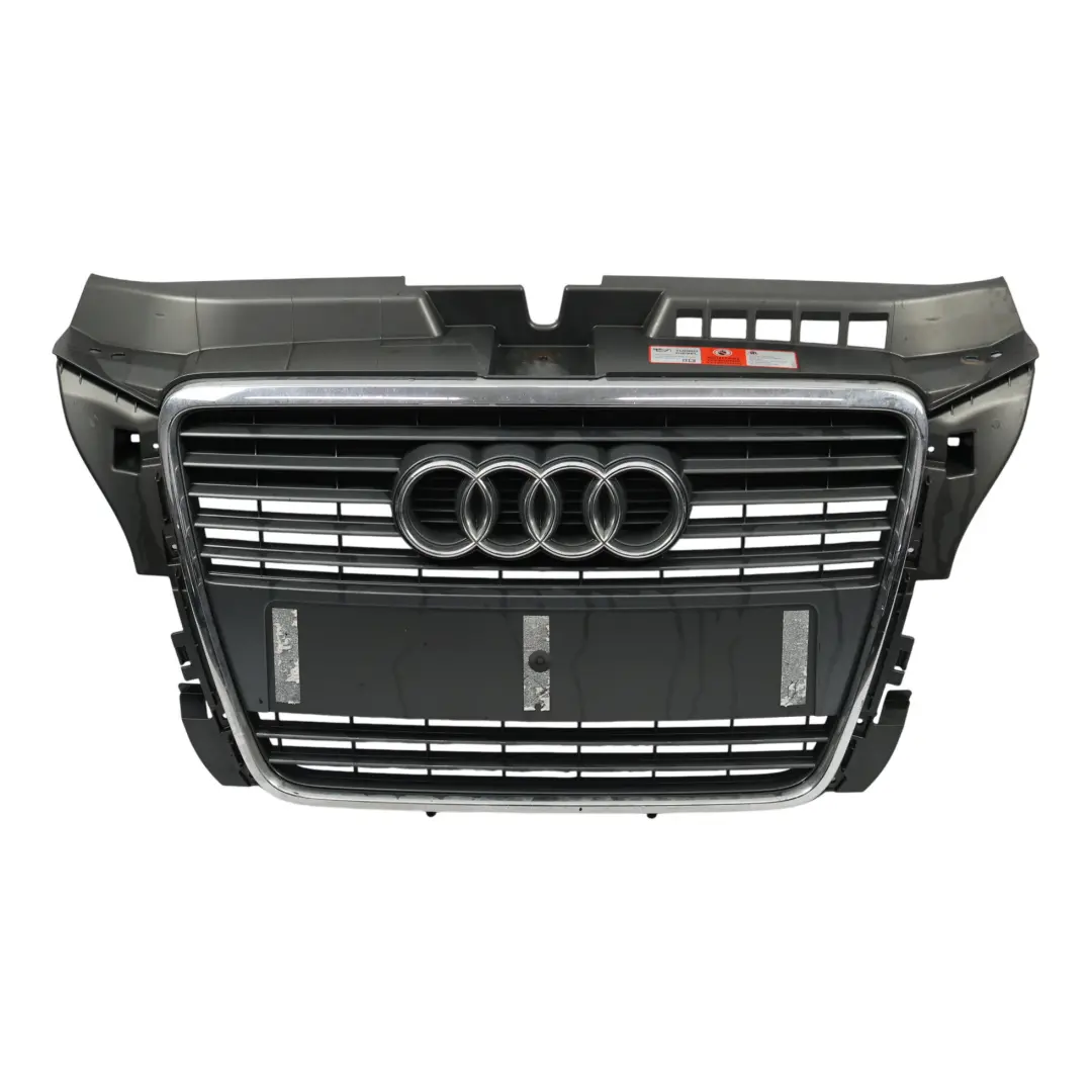 Rejilla Central Superior Delantera Cubre Radiador Panel para Audi A3 8P con número de pieza 8P0853651M Audi A3 8P Rejilla Central Superior Delantera Cubre Radiador Panel - SKU 8P0853651M-1 - Número de pieza 8P0853651M