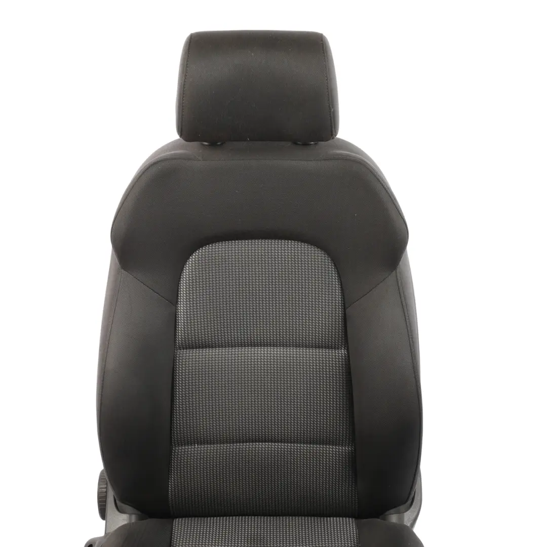 Audi A3 8P Sedile Anteriore Destro Interno Tessuto Tessuto Nero Argento - SKU 8P0881806CJ-1 - Numero di parte 8P0881806CJ-1