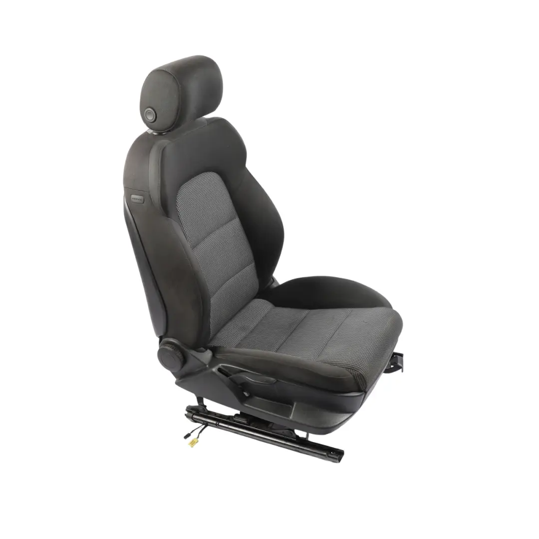 Audi A3 8P Sedile Anteriore Destro Interno Tessuto Tessuto Nero Argento - SKU 8P0881806CJ-1 - Numero di parte 8P0881806CJ-1