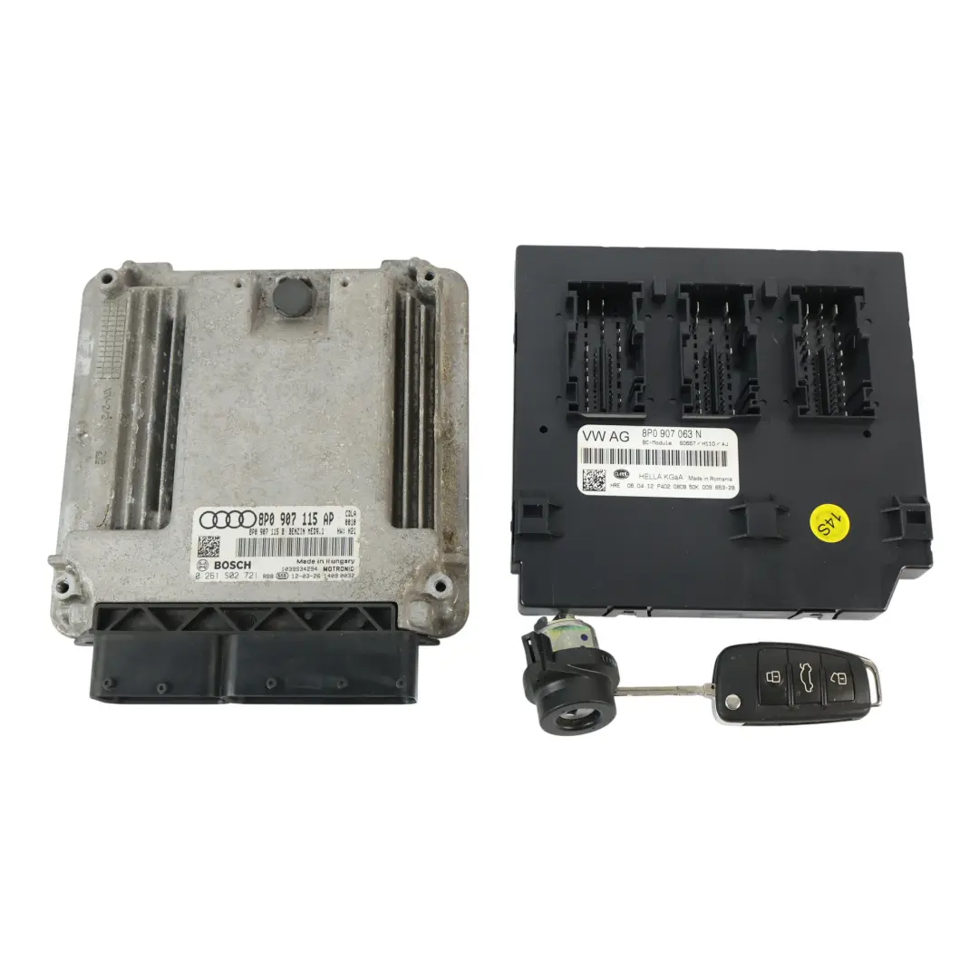 Audi S3 8P 2.0 TFSI CDLA 265HP Kit ECU Motore BCM Modulo Chiave - SKU 8P0907115AP-3 - Numero di parte 8P0907115AP