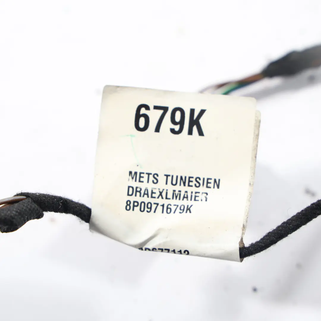 Audi A3 S3 8P Armaturenbrett Handschuhfach Kabelbaum - SKU 8P0971679K - Teilenummer 8P0971679K