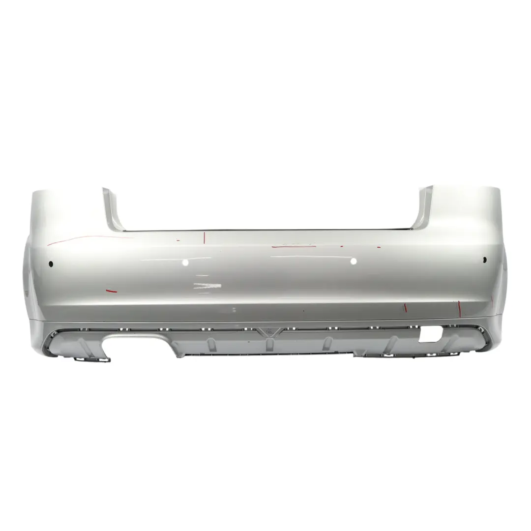 Audi A3 8P Rear Bumper Trim Panel Covering Ice Silver Metallic - X7W - SKU 8P3807303B-ICS - Part number 8P3807303B