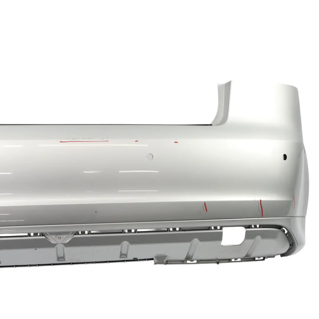 Bumper Trim Panel Covering Ice Silver Metallic - X7W to Audi A3 8P Rear with Part number 8P3807303B Audi A3 8P Rear Bumper Trim Panel Covering Ice Silver Metallic - X7W - SKU 8P3807303B-ICS - Part number 8P3807303B