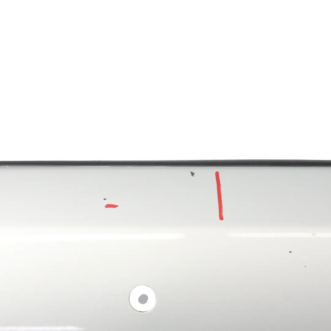 Bumper Trim Panel Covering Ice Silver Metallic - X7W to Audi A3 8P Rear with Part number 8P3807303B Audi A3 8P Rear Bumper Trim Panel Covering Ice Silver Metallic - X7W - SKU 8P3807303B-ICS - Part number 8P3807303B