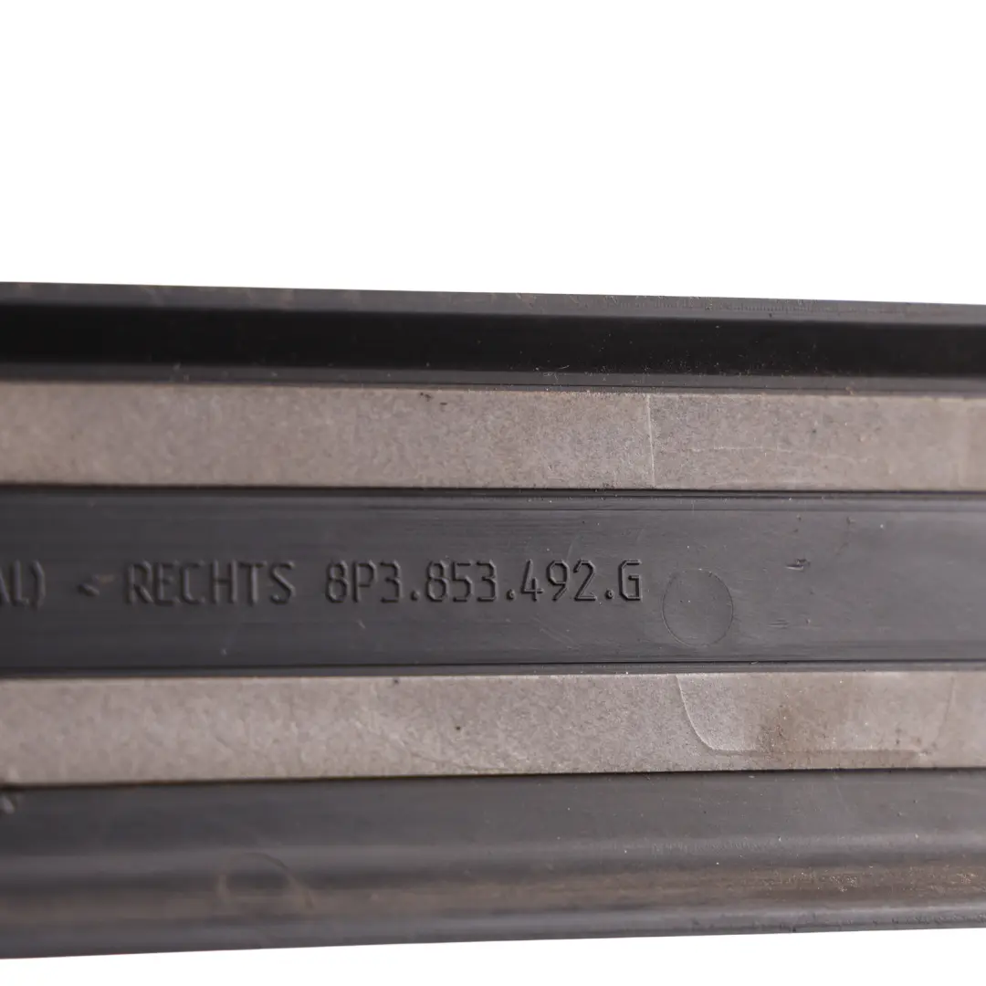 Audi A3 S3 8P Moldura Umbral Puerta Panel Delantero Trasero Derecho 8P3853492G - SKU 8P3853492K - Número de pieza 8P3853492K