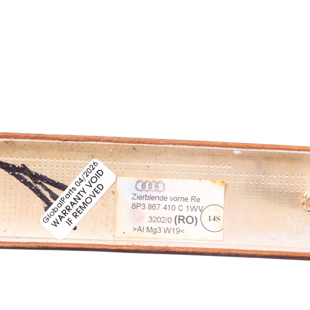 Door Trim Panel Cover Nut Tree Brown Front Right O/S to Audi A3 S3 8P with Part number 8P3867410C Audi A3 S3 8P Door Trim Panel Cover Nut Tree Brown Front Right O/S - SKU 8P3867410C - Part number 8P3867410C