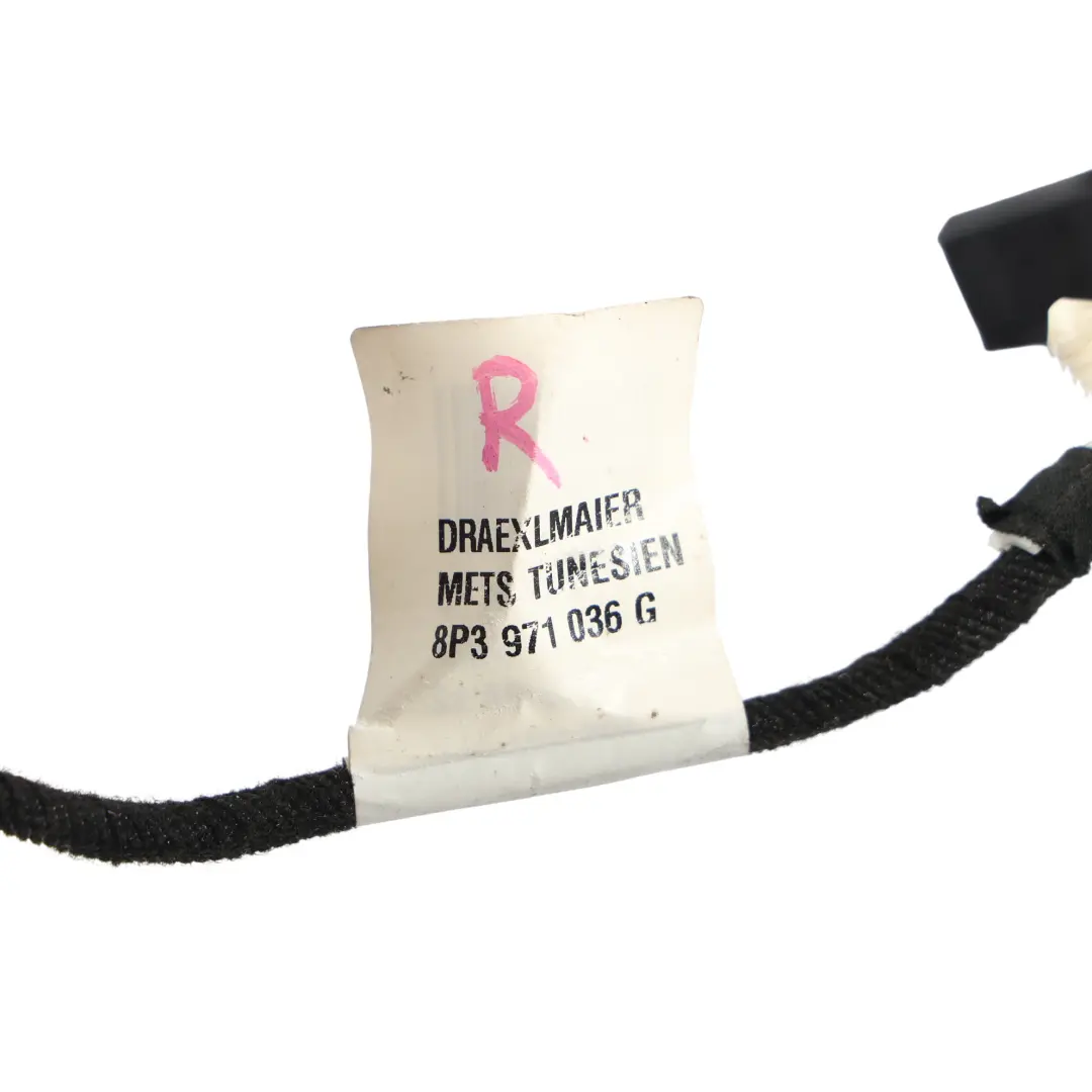 Audi A3 8P Door Wiring Loom Cable Harness Front Driver's Side - SKU RHD-8P3971036G - Part number 8P3971036G