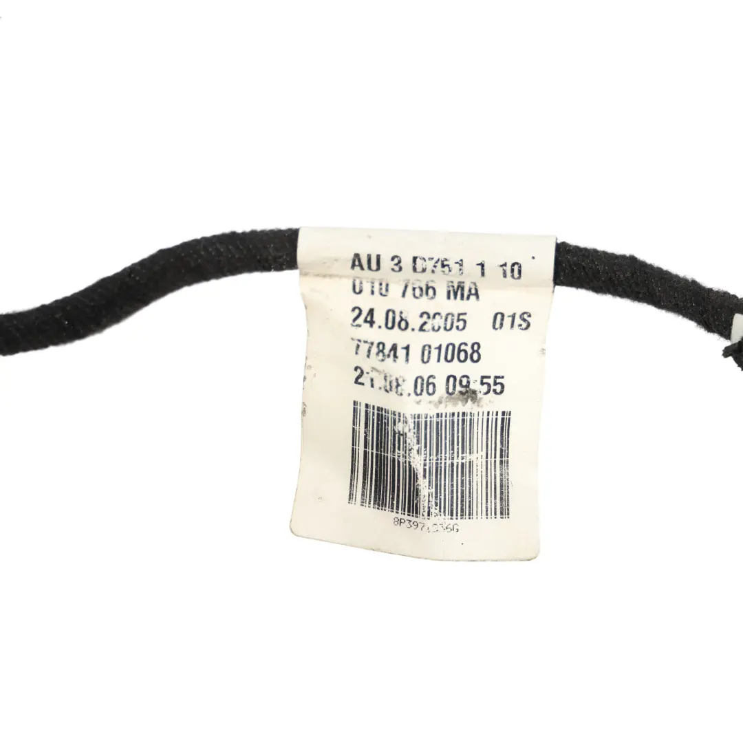 Audi A3 8P Door Wiring Loom Cable Harness Front Driver's Side - SKU RHD-8P3971036G - Part number 8P3971036G