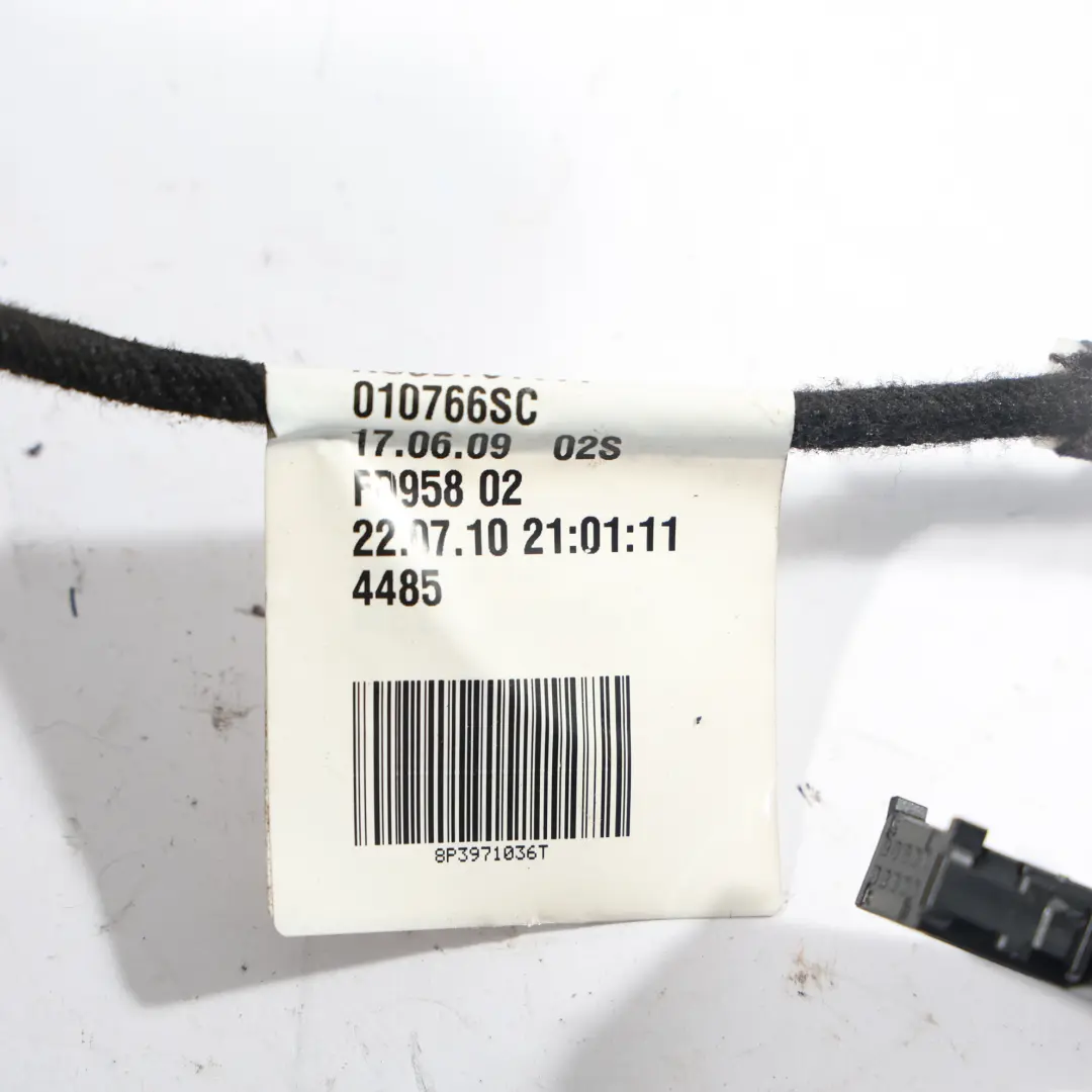 Audi A3 8P 2D Door Wiring Loom Harness Front Driver's Side - SKU RHD-8P3971036T - Part number 8P3971036T
