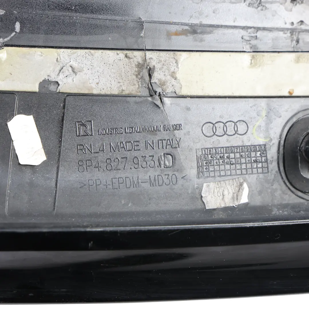 Audi S3 8P Rear Spoiler Boot Lid Tailgate Trim Phantom Black Z9Y - SKU 8P4827933D-PHB2 - Part number 8P4827933D