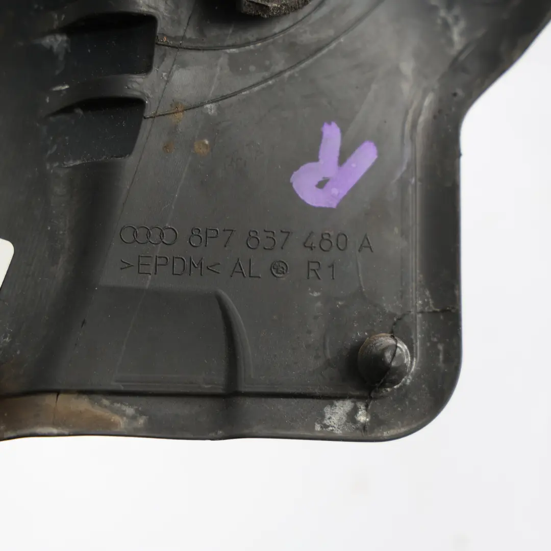 Audi A3 8P Cabriolet Joint Étanchéité Fenêtre Porte Droit - SKU 8P7837480A - Numéro de pièce 8P7837480A