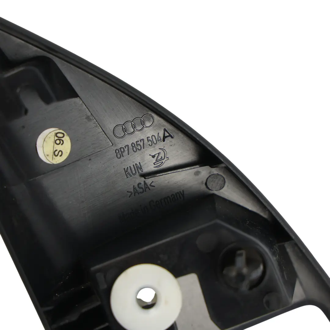 Audi A3 8P Cabriolet Copri Specchietto Anteriore Destro Nero - SKU 8P7857504A - Numero di parte 8P7857504A