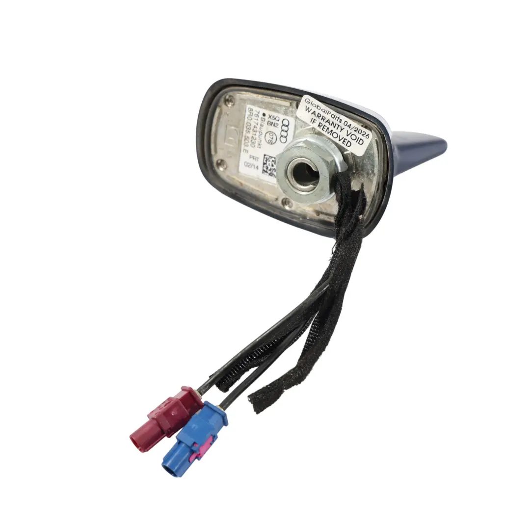 Audi Q5 8R Dach Antenne Hai Scuba Blau Metallic X5Q - SKU 8R0035503E-SCB - Teilenummer 8R0035503E