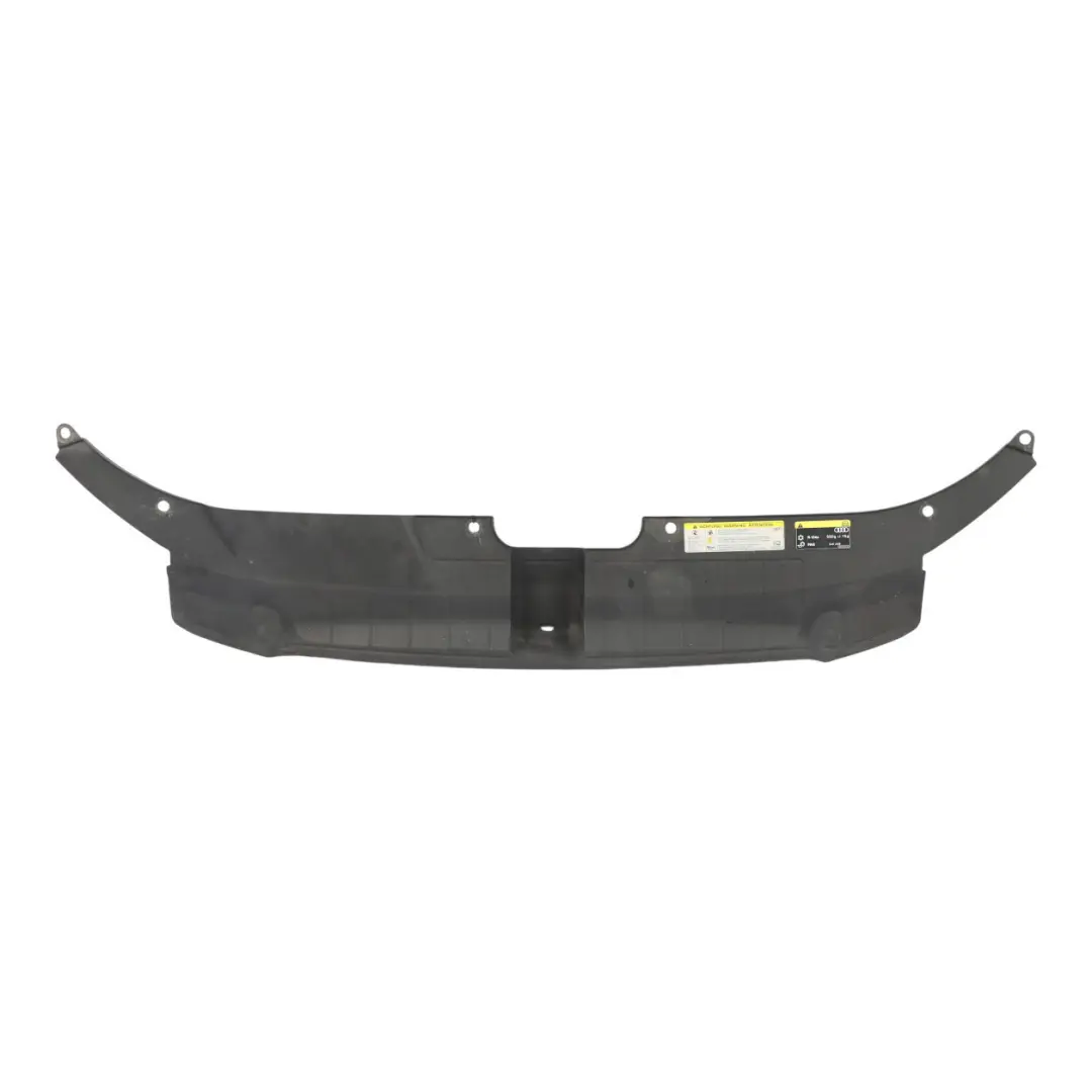 Front Slam Panel Upper Top Cover Trim Plastic Black to Audi Q5 8R with Part number 8R0807081A Audi Q5 8R Front Slam Panel Upper Top Cover Trim Plastic Black - SKU 8R0807081A - Part number 8R0807081A