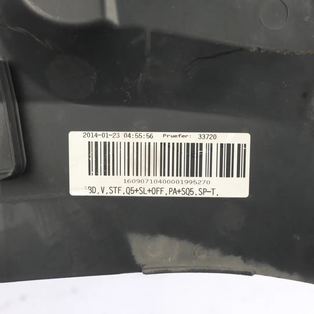 Front Slam Panel Upper Top Cover Trim Plastic Black to Audi Q5 8R with Part number 8R0807081A Audi Q5 8R Front Slam Panel Upper Top Cover Trim Plastic Black - SKU 8R0807081A - Part number 8R0807081A