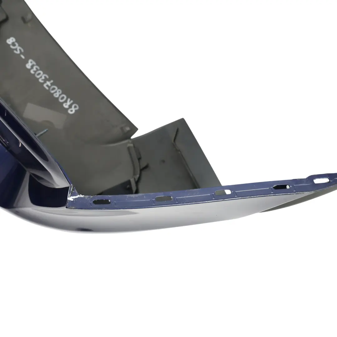 Audi Q5 8R Rear Bumper Trim Panel Covering Scuba Blue Metallic - X5Q - SKU 8R0807303B-SCB - Part number 8R0807303B