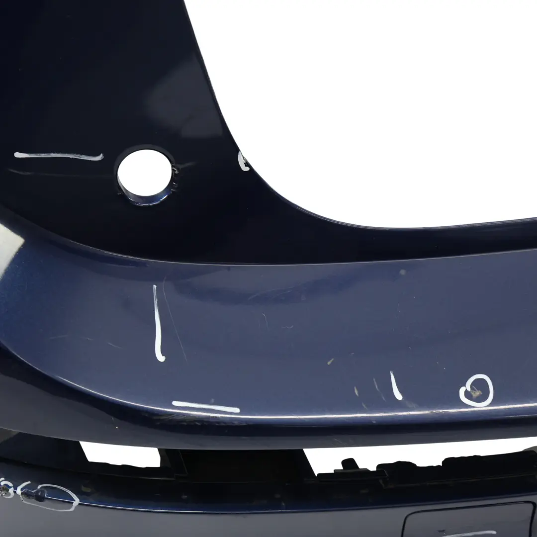 Bumper Trim Panel Covering Scuba Blue Metallic - X5Q to Audi Q5 8R Rear with Part number 8R0807303B Audi Q5 8R Rear Bumper Trim Panel Covering Scuba Blue Metallic - X5Q - SKU 8R0807303B-SCB - Part number 8R0807303B