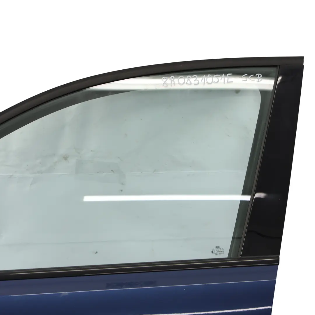 Audi Q5 8R Pannello Porta Anteriore Sinistro Blu Scuba Metallizzato X5Q - SKU 8R0831051E-SCB - Numero di parte 8R0831051E
