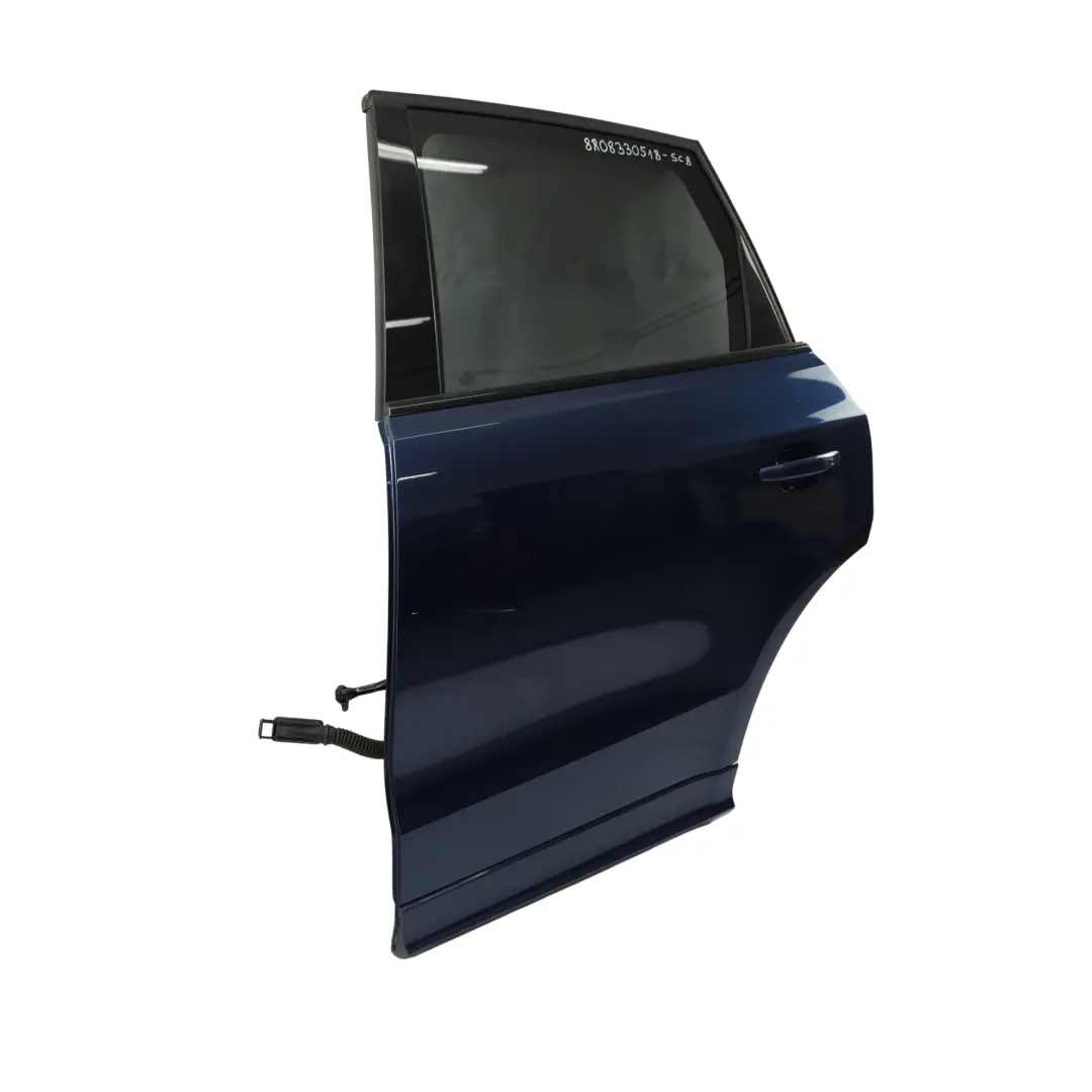 Audi Q5 8R Rear Door Left N/S Scuba Blue Metallic - X5Q - SKU 8R0833051B-SCB - Part number 8R0833051B