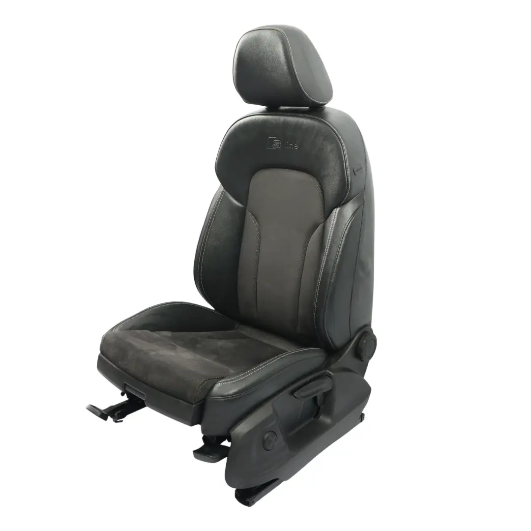 Audi Q5 8R Asiento Deportivo S-Line Delantero Izquierdo Eléctrico Cuero Negro - SKU 8R0881805N-2 - Número de pieza 8R0881805N
