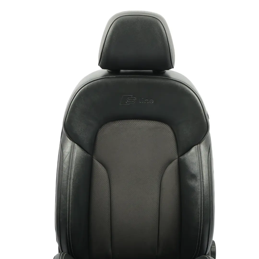 Audi Q5 8R Vordersitz Sport S-Line Links Elektrisch Leder Stoff Schwarz - SKU 8R0881805N-2 - Teilenummer 8R0881805N