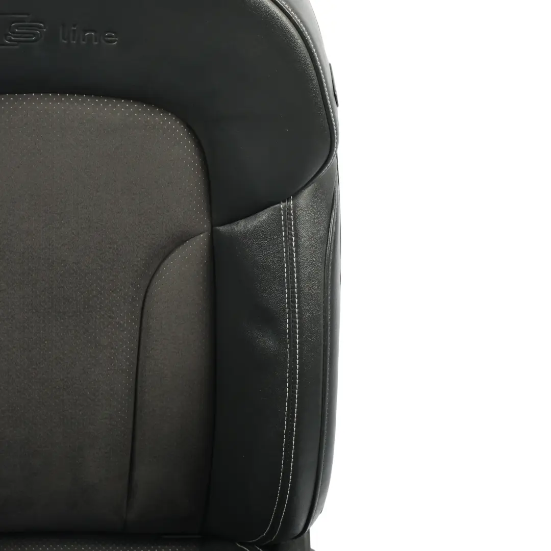 Audi Q5 8R Siège Sport Avant Gauche Électrique Cuir Tissu Noir Soul - SKU 8R0881805N-2 - Numéro de pièce 8R0881805N