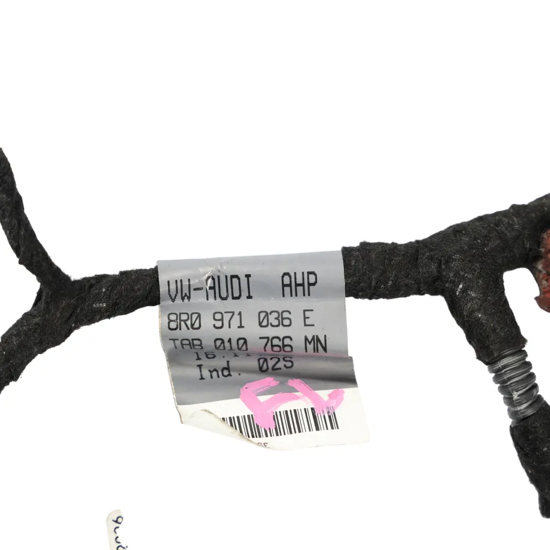 Audi Q5 8R Cablaggio Porta Anteriore Lato Passeggero - SKU 8R0971036E - Numero di parte 8R0971036E