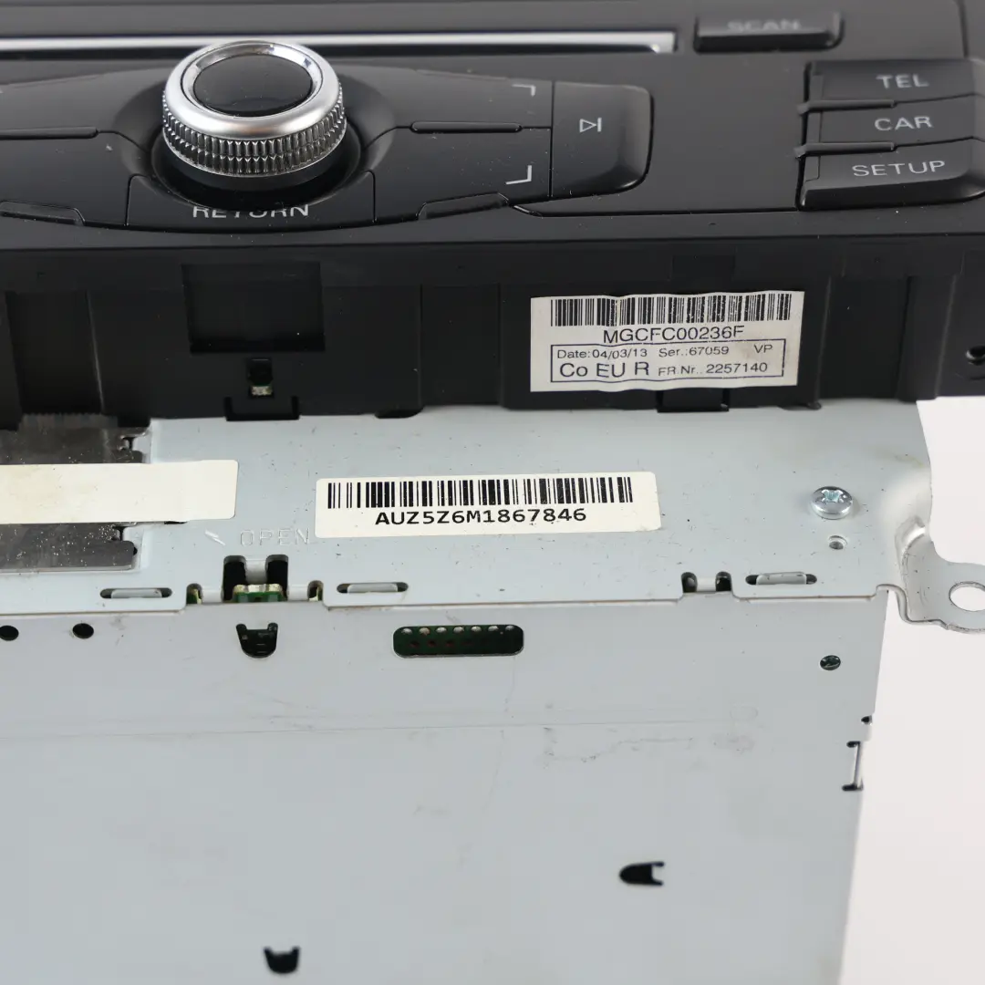 Audi A5 8F MMI Multimedia Radio CD Player Head Unit - SKU RHD-8R2035186N - Part number 8R2035186N