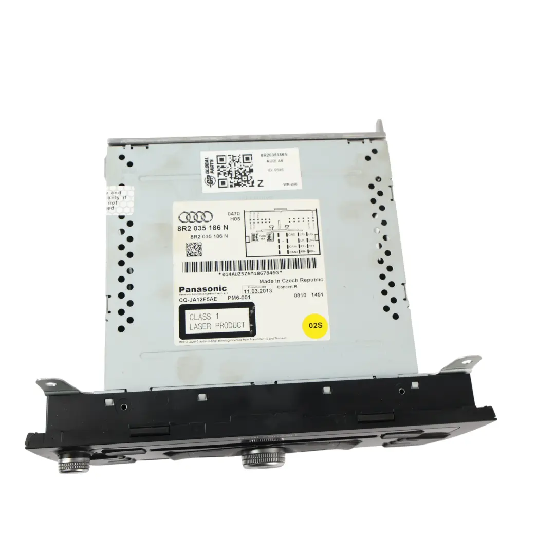 Audi A5 8F MMI Multimedia Radio CD Player Head Unit - SKU RHD-8R2035186N - Part number 8R2035186N