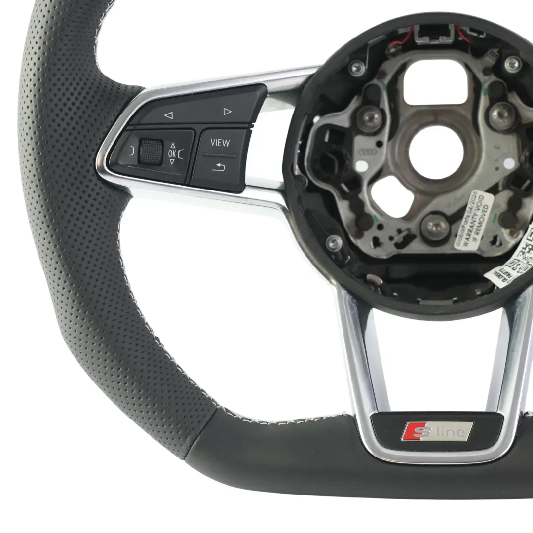 Audi TT FV MK3 Volant S Line NEUF Cuir Noir Fond Plat - SKU 8S0419091F-1 - Numéro de pièce 8S0419091F