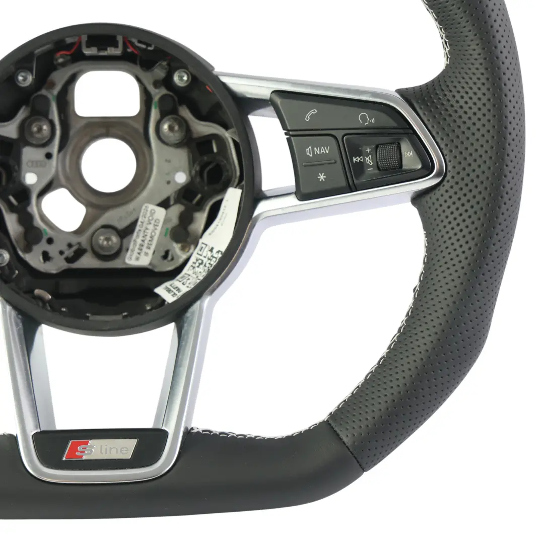 MK3 Lenkrad S Line NEU Schwarz Leder Flach Boden für Audi TT FV mit Teilenummer 8S0419091F Audi TT FV MK3 Lenkrad S Line NEU Schwarz Leder Flach Boden - SKU 8S0419091F-1 - Teilenummer 8S0419091F