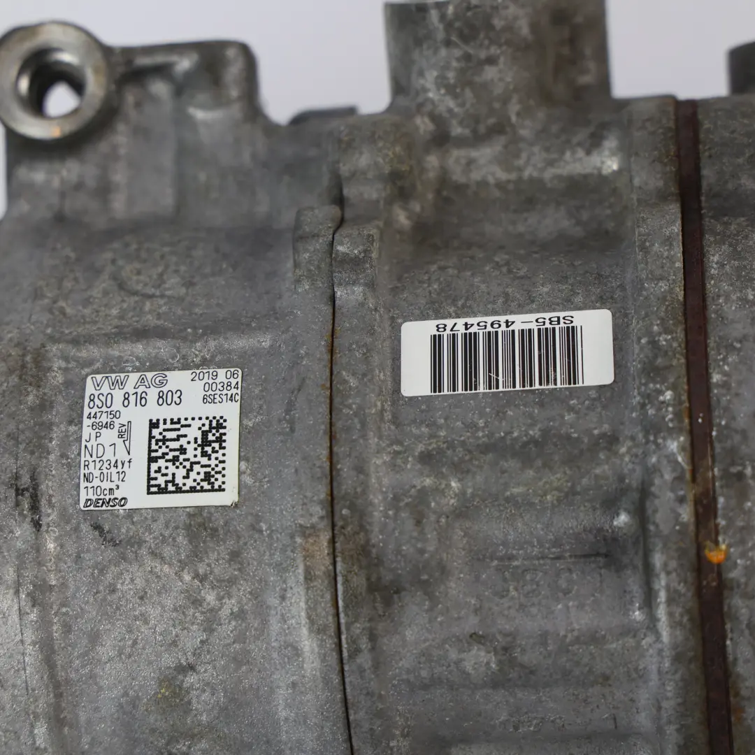 8Y RSQ3 F3 Compressore Aria Condizionata 2.5 TFSI per Audi RS3 8V con numero di parte 8S0816803 Audi RS3 8V 8Y RSQ3 F3 Compressore Aria Condizionata 2.5 TFSI - SKU 8S0816803 - Numero di parte 8S0816803