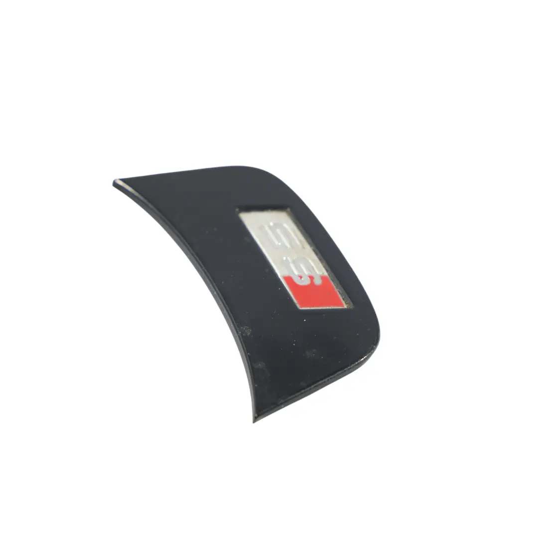Steering Wheel Badge Emblem Decor Trim Black to Audi S5 8T with Part number 8T0419685C Audi S5 8T Steering Wheel Badge Emblem Decor Trim Black - SKU 8T0419685C - Part number 8T0419685C