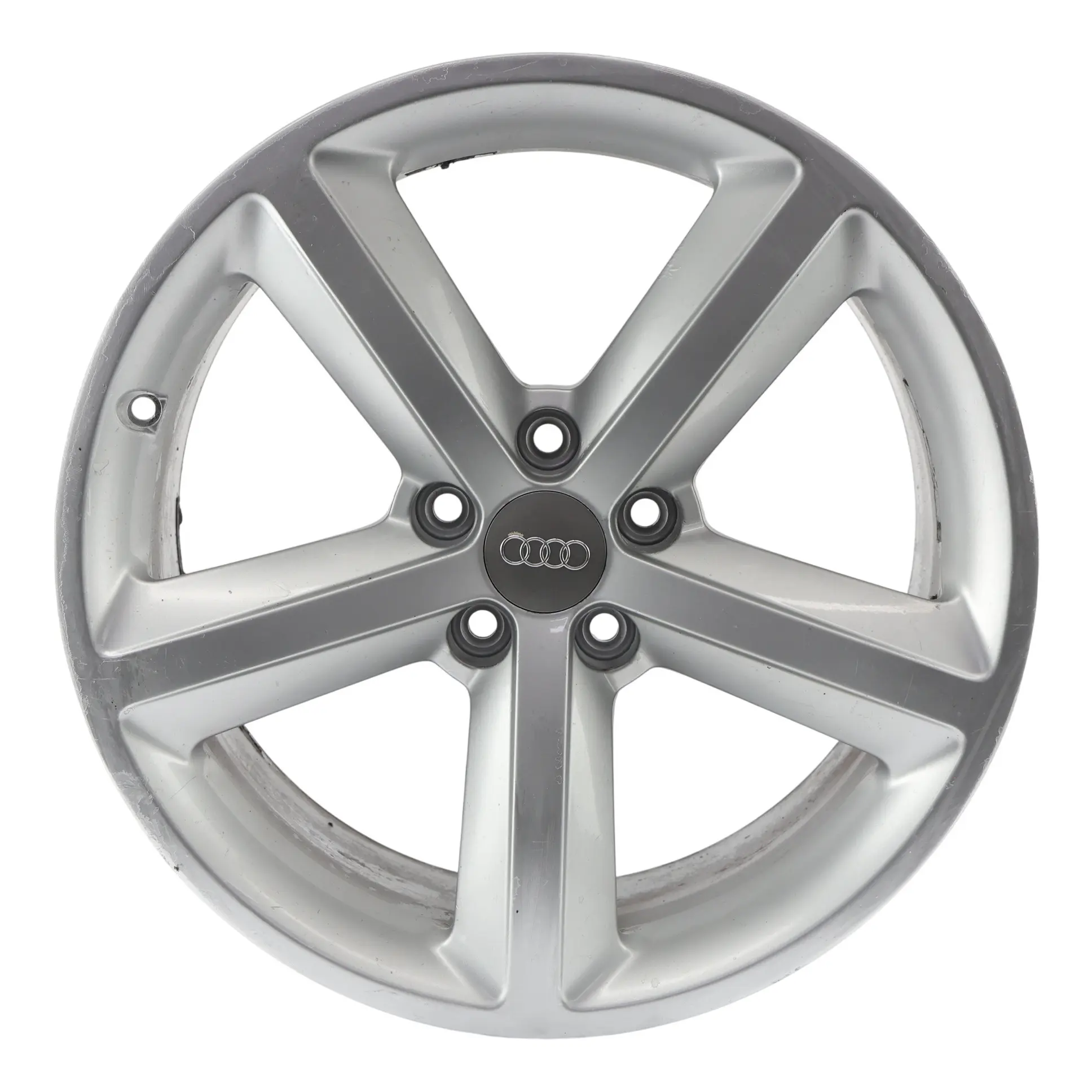 Audi A5 8F 8T Silber Alu Felge 18" 8.5J ET:29 Stern Speiche 8T0601025CG
